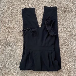 Black one shoulder Eliza J jumpsuit